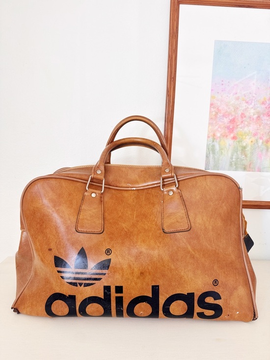 adidas Other - Vintage adidas Brown Duffel Bag with Black Logo